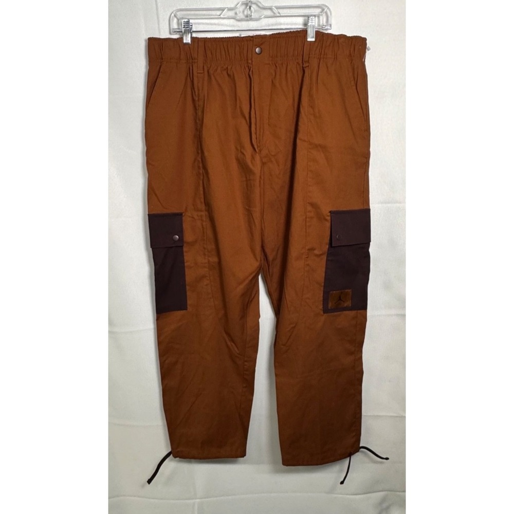 Women's Brown Two Tone Cargo Pants 1X Loose Fit Streetwear‎ Jordan